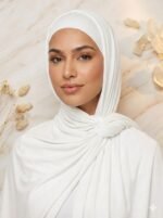 Jersey light hijab with bandana - Image 5
